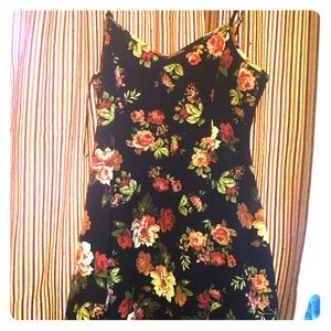 Floral plus size skater dress